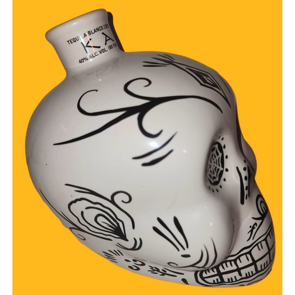 Collectible KAH Ceramic  750 ml EMPTY Skull DAY of the Dead - Picture 5 of 9